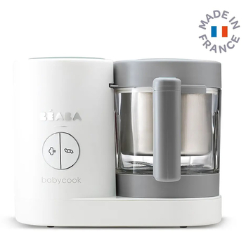 Уцінка. Пароварка-блендер Beaba Babycook Neo Night, білий з сірим (912773) - Pampik - 2