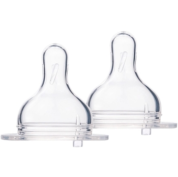 Соска силіконова Canpol babies EasyStart, середній потік, 6+, для пляшечок із широким отвором, 2 шт. (21/731) - Pampik