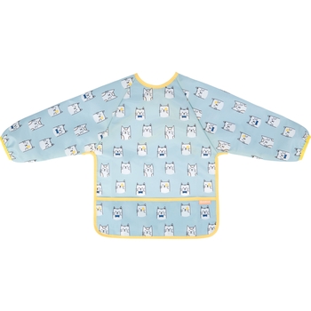 Уцінка. Нагрудник Badabulle з довгими рукавами, синій (B007025) - Pampik