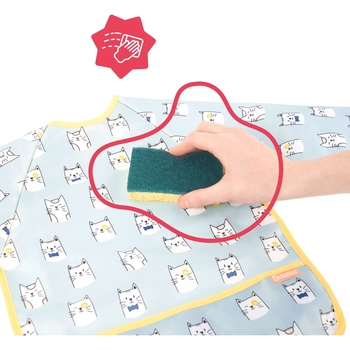 Уцінка. Нагрудник Badabulle з довгими рукавами, синій (B007025) - Pampik - 3