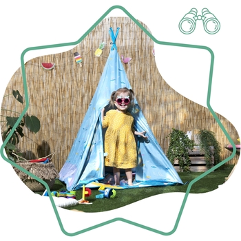 Уценка. Палатка-вигвам Badabulle Jungle Tepee с УФ-защитой (B038000) - Pampik - 7