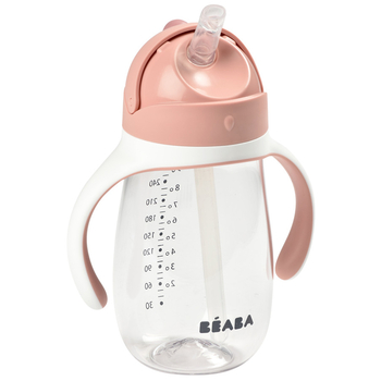 Поїльник з трубочкою Beaba Old Pink, 300 мл, рожевий (913480) - Pampik