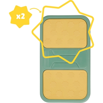 Уцінка. Підставка для ніг Badabulle антиковзаюча, зелений (B028001) - Pampik - 2