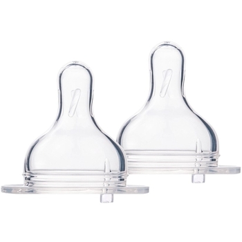 Соска силиконовая Canpol Babies EasyStar, для каш, 12+, для бутылочек с широким отверстием, 2 шт. (21/733) - Pampik