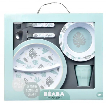 Уценка. Набор посуды из меламина Beaba, синий (913459) - Pampik - 2