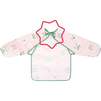 Уценка. Нагрудник Badabulle з довгими рукавами, рожевий (B007024) - Pampik - 5