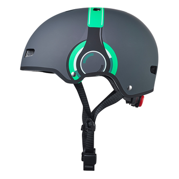 Защитный шлем Micro с рисунком наушников, размер M, зеленый (AC2111BX) - Pampik
