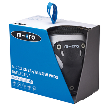 Защитный комплект Micro, налокотники и наколенники, размер M, черный (AC5473) - Pampik - 6