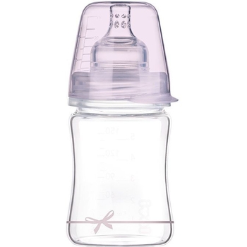 Бутылочка для кормления Lovi Diamond Glass Baby Shower girl, стеклянная, 150 мл, розовый (74/104girl) - Pampik