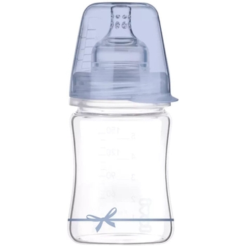 Бутылочка для кормления Lovi Diamond Glass Baby Shower boy, стеклянная, 150 мл, голубой (74/104boy) - Pampik