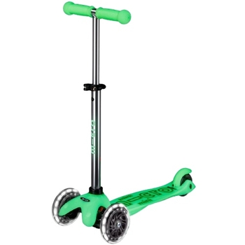 Самокат Micro Mini Deluxe Glow LED, крижаний лайм (MMD216) - Pampik