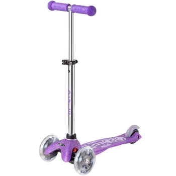 Самокат Micro Mini Deluxe Fairy Glitter LED, пурпуровий (MMD207) - Pampik