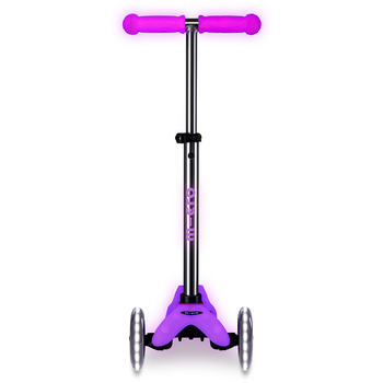 Самокат Micro Mini Deluxe Glow LED, морозний рожевий (MMD217) - Pampik - 2