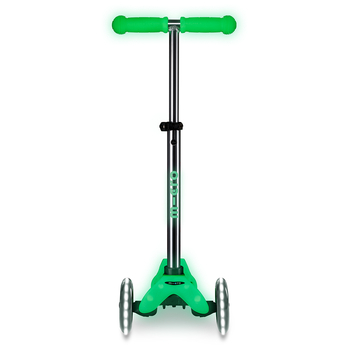 Самокат Micro Mini Deluxe Glow LED, крижаний лайм (MMD216) - Pampik - 2