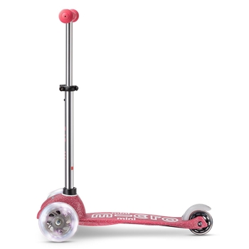Самокат Micro Mini Deluxe Fairy Glitter LED, розовый (MMD208) - Pampik - 3