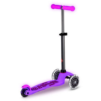 Самокат Micro Mini Deluxe Glow LED, морозний рожевий (MMD217) - Pampik - 4