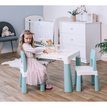 Комплект мебели (стол + 2 стула) FreeON NEO White-Pink, белый с розовым (46644) - Pampik - 3