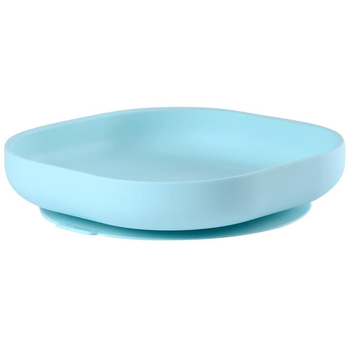 Силіконова тарілка на присосці Beaba Babycook, блакитний (913430) - Pampik