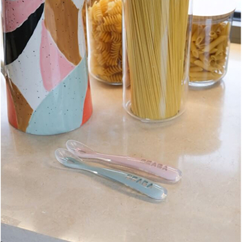 Силіконова ергономічна ложка Beaba Babycook, синій (913381) - Pampik - 8