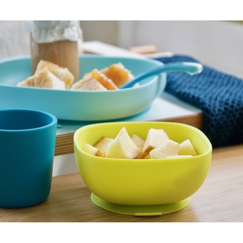 Набір силіконового посуду Beaba Babycook, 4 предмета, синій (913428) - Pampik - 5