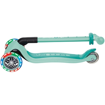 Самокат Globber Primo Foldable Lights, м'ятний - Pampik - 7