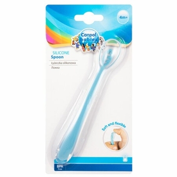 Силіконова ложечка Canpol Babies, блакитний (51/010_blu) - Pampik - 3