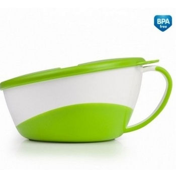 Тарілочка з кришкою і ложкою Canpol babies, 350 мл, зелений (31/406_gre) - Pampik - 3
