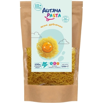 Макаронні вироби Дитяча Pasta Яєчні, дрібненькі, 250 г - Pampik