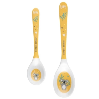 Набір ложечок Canpol Babies Exotic Animals, 2 шт., жовтий (4/530_yel) - Pampik