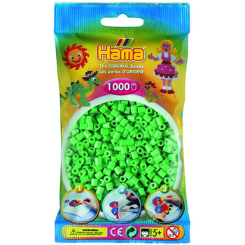 Термомозаика Hama Midi Набор светло-зеленых бусин, 1000 элементов (207-11) - Pampik