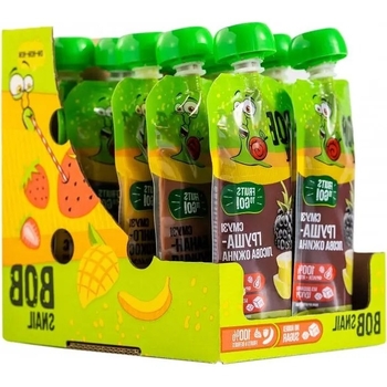 Пюре фруктовое Bob Snail Смузи Груша-Лесная Ежевика, пастеризованное, 1.2 кг (10 шт. по 120 г) - Pampik