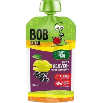 Пюре фруктовое Bob Snail Fruits to Go Яблоко-Черная смородина, 1.2 кг (10 шт. по 120 г) - Pampik - 2
