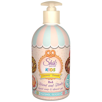 Детское жидкое мыло Shik Kids Yummy Donuts, с дозатором, 500 г - Pampik