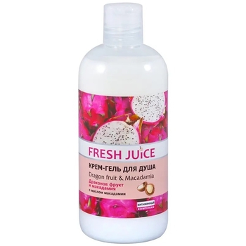 Крем-гель для душу Fresh Juice Dragon fruit & Macadamia, 500 мл - Pampik