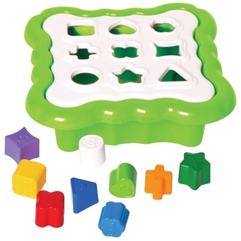 Сортер Tigres Магічні фігурки, 10 елементів, зелений (39521) - Pampik