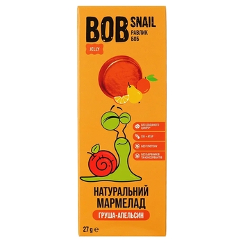 Фруктовый мармелад Bob Snail Груша-Апельсин, 27 г - Pampik - 2