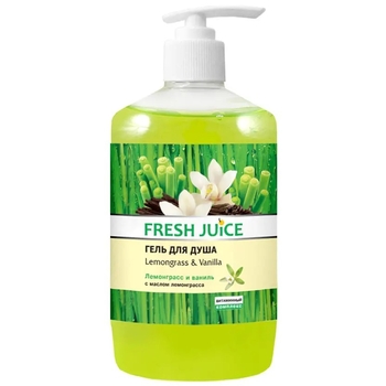 Крем-гель для душу Fresh Juice Lemongrass & Vanilla, 750 мл - Pampik