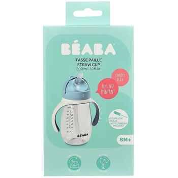 Поїльник з трубочкою Beaba Old Pink, 300 мл, блакитний (913479) - Pampik - 4