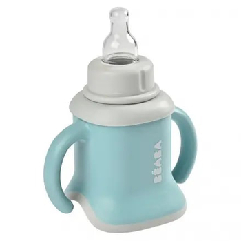 Поїльник Beaba 3 в 1 Evoluclip Training Cup, 150 мл, блакитний (913473) - Pampik - 2
