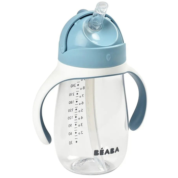 Поїльник з трубочкою Beaba Old Pink, 300 мл, блакитний (913479) - Pampik - 2