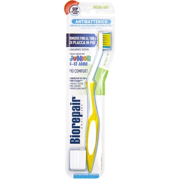 Зубная щетка Biorepair Совершенная чистка Junior 6-12 лет, средней жесткости, желтый - Pampik