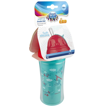 Поильник с силиконовым носиком Canpol Babies Самолеты, двойная стенка, 260 мл (74/052) - Pampik - 2