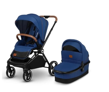 Універсальний візочок 3 в 1 Lionelo Mika Blue Navy, синій - Pampik