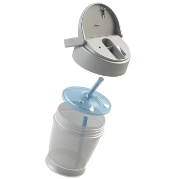 Чашка-непроливайка Lovi Lovely Girl с силиконовой трубочкой, 250 мл, фиолетовый (35/354girl) - Pampik - 3