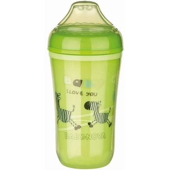 Чашка-непроливайка с мягким носиком Baby-Nova, 250 мл, салатовый (3965428) - Pampik