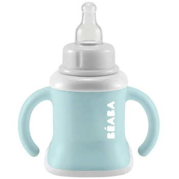 Поїльник Beaba 3 в 1 Evoluclip Training Cup, 150 мл, блакитний (913473) - Pampik