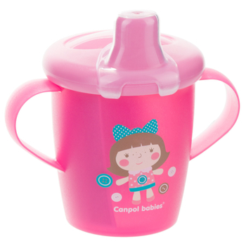 Чашка-непроливайка Canpol Babies Toys, 250 мл, рожевий (31/200_pin) - Pampik