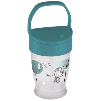 Чашка-непроливайка Lovi Lovely Boy з силіконовою трубочкою, 250 мл, бірюзовий (35/354boy) - Pampik