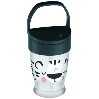 Чашка-непроливайка Lovi Salt & Pepper, з силіконовою трубочкою, 250 мл, синій (35/356) - Pampik