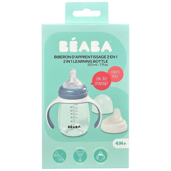 Поїльник Beaba 2 в 1 Windy Blue, 210 мл, блакитний (913477) - Pampik - 6